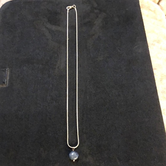 Handmade Lapis Lazuli Pendant Necklace. Natural Lapis&Copper/18”Stainless Steel… - Picture 4 of 8